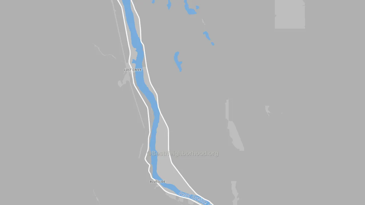 Bike Grade map of Ruby, WA