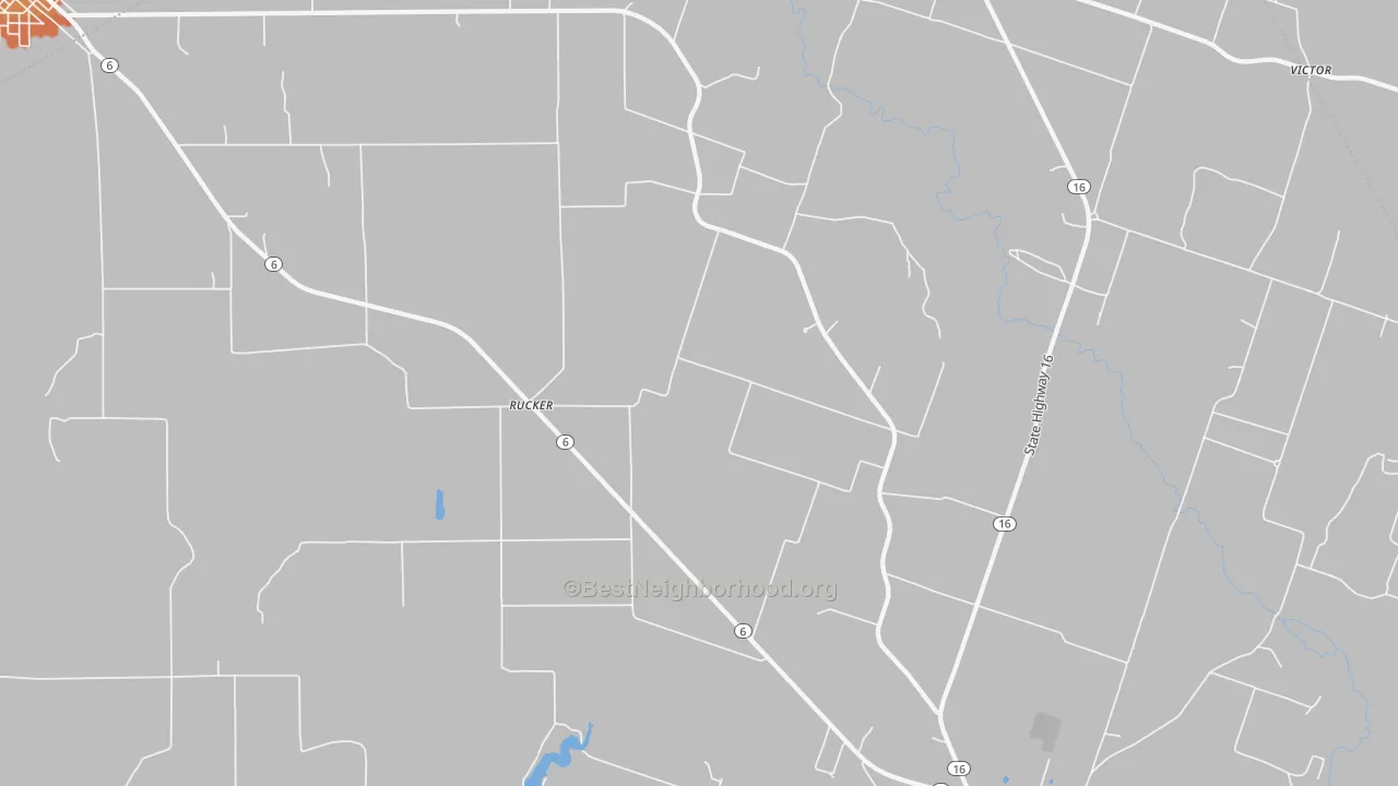 Bike Grade map of Rucker, TX