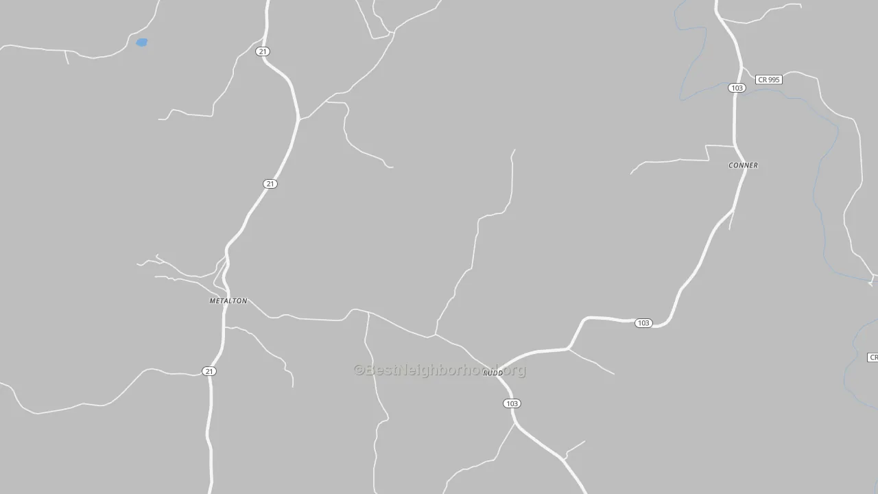 Bike Grade map of Rudd, AR