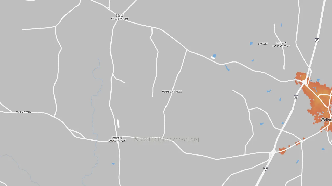 Bike Grade map of Ruffin, SC