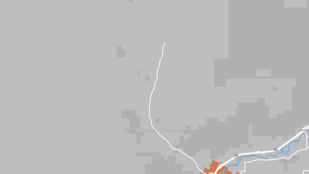 Bike Grade map of Rulison, CO