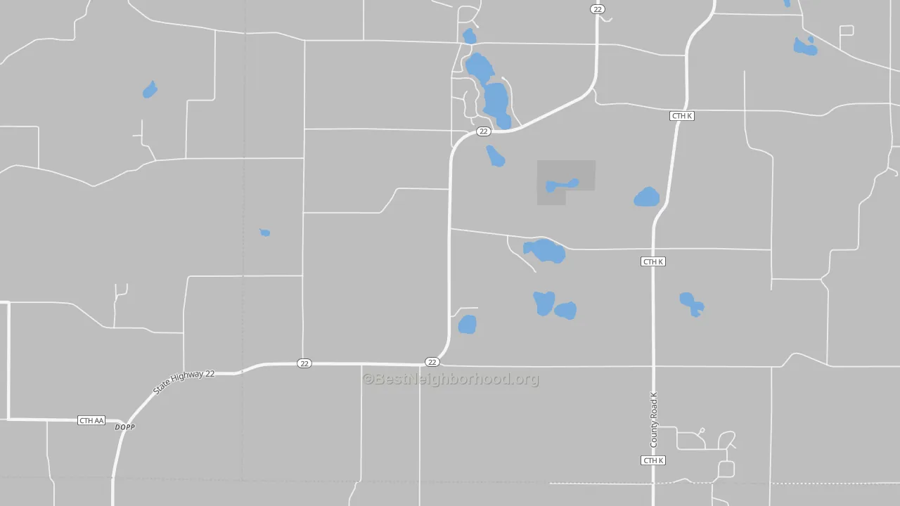Bike Grade map of Rural, WI