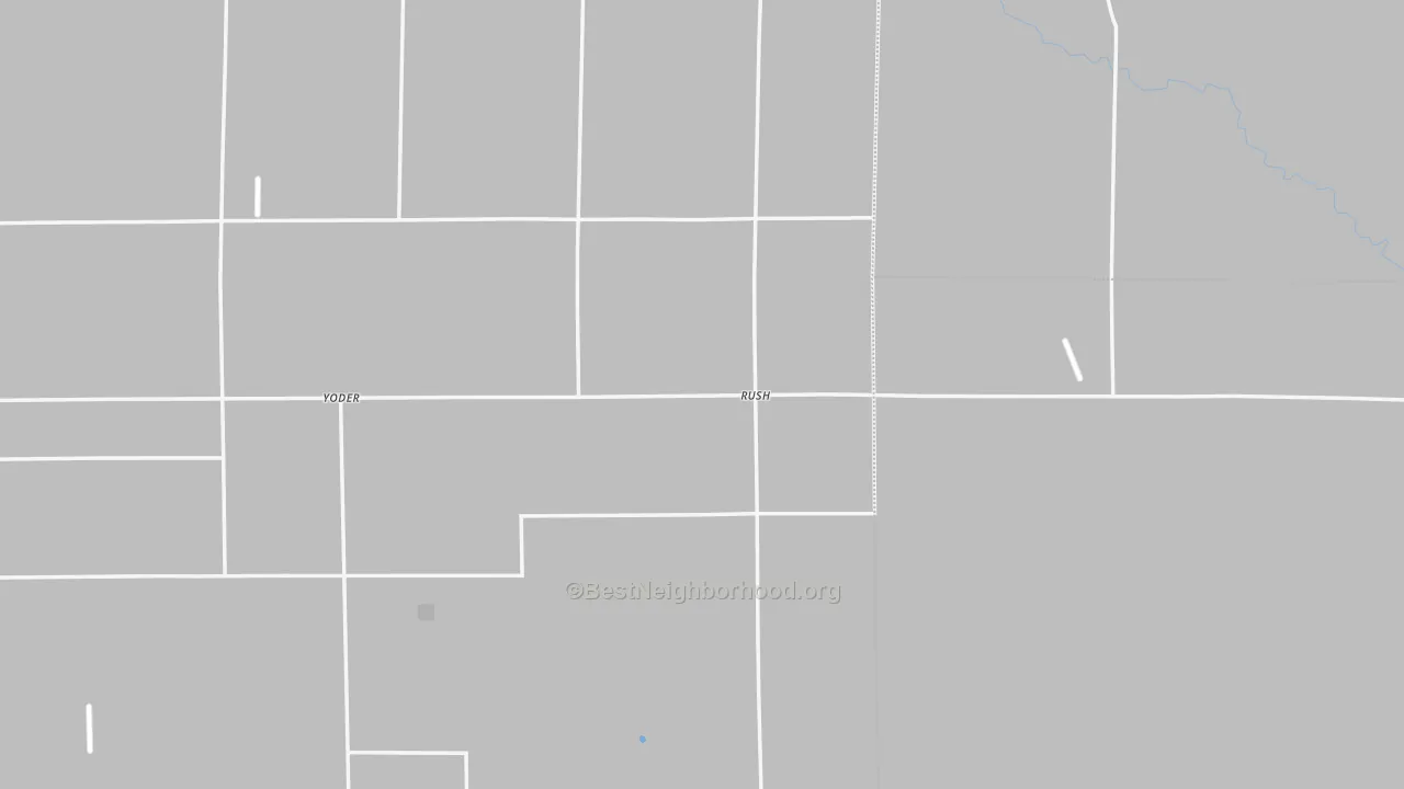 Bike Grade map of Rush, CO