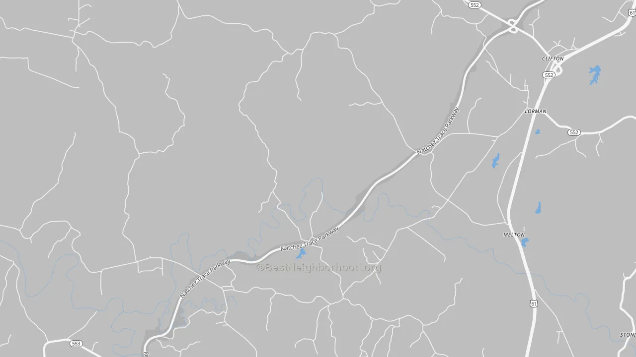 Bike Grade map of Russum, MS