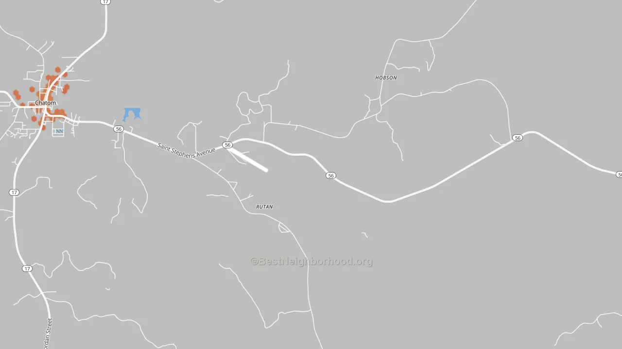 Bike Grade map of Rutan, AL