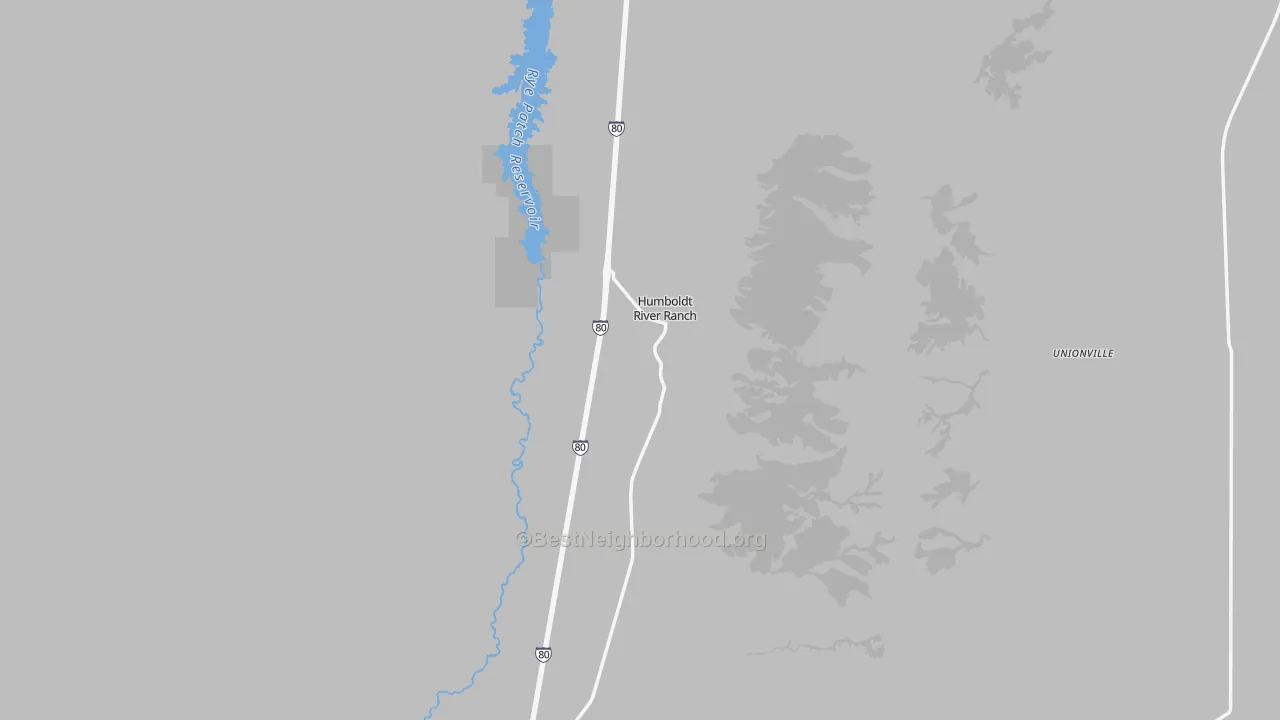 Bike Grade map of Rye Patch, NV