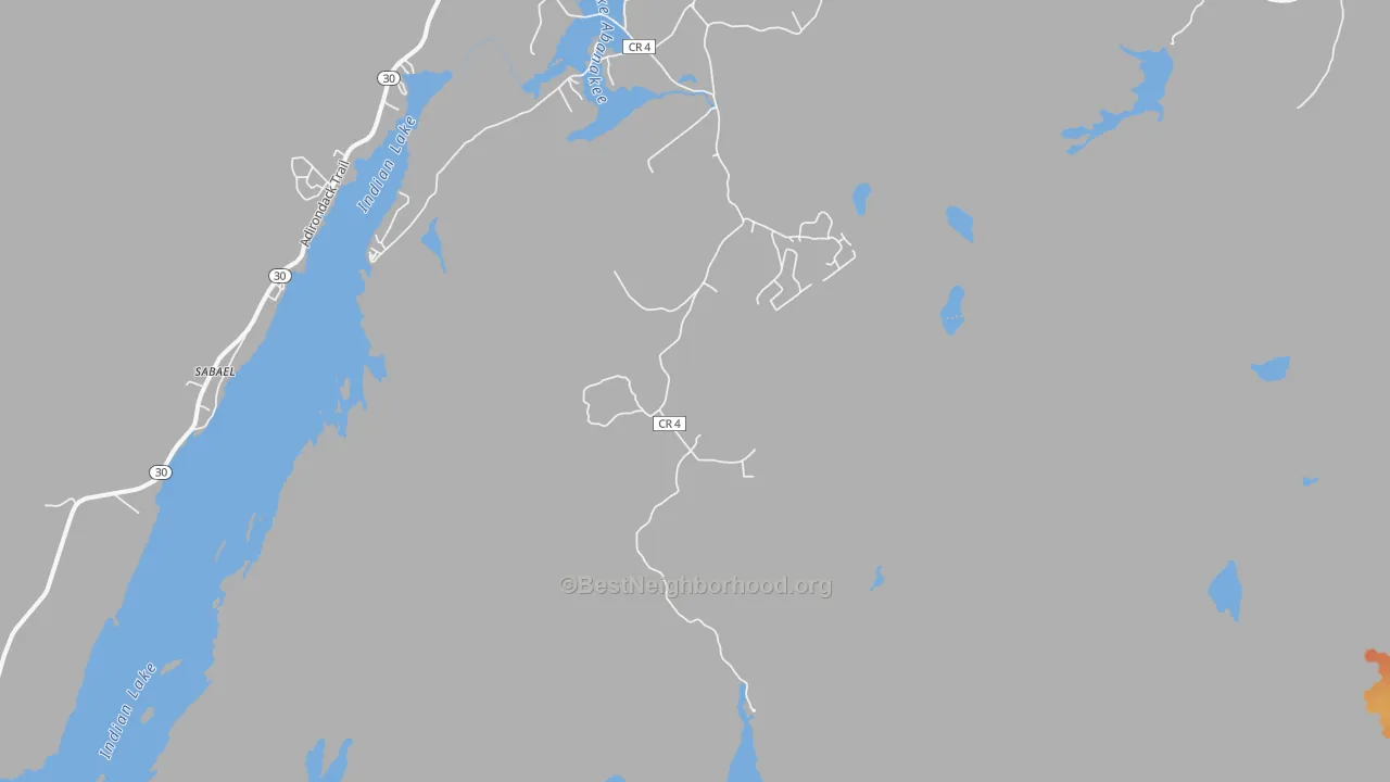 Bike Grade map of Sabael, NY
