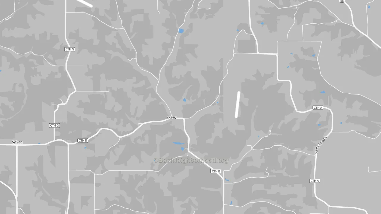 Bike Grade map of Sabin, WI