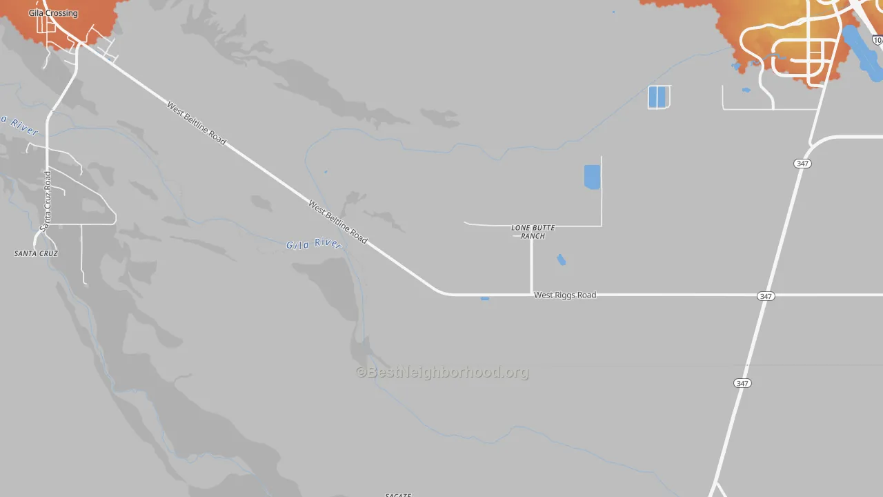 Bike Grade map of Sacate, AZ
