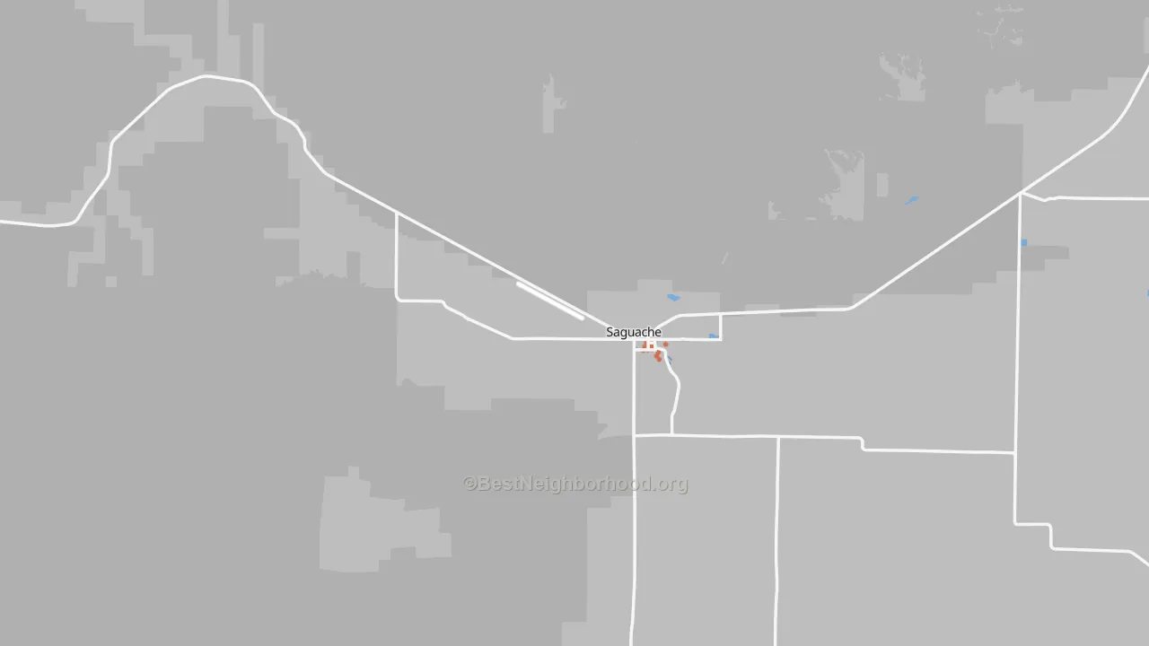 Bike Grade map of Saguache, CO