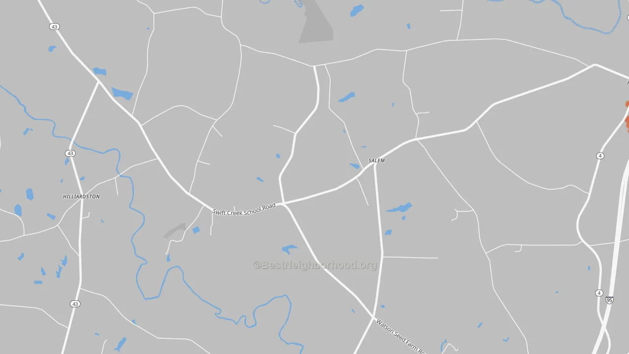 Bike Grade map of Salem, NC