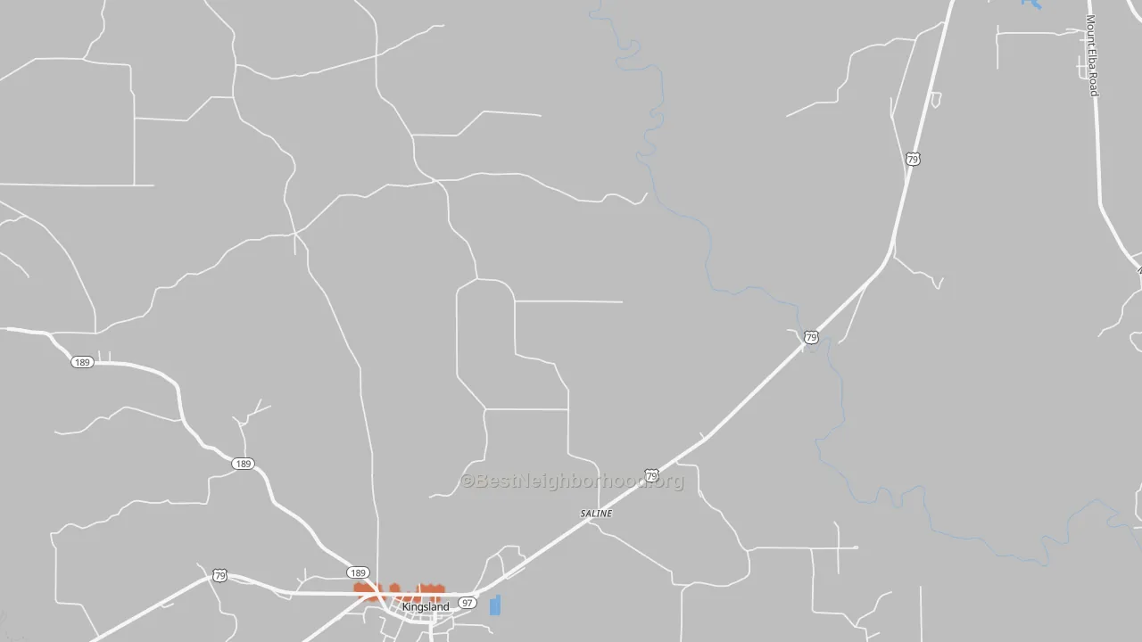 Bike Grade map of Saline, AR