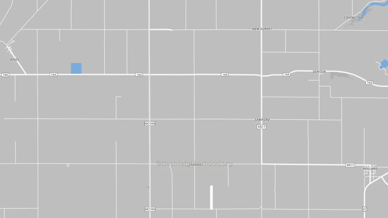 Bike Grade map of Samford, MO