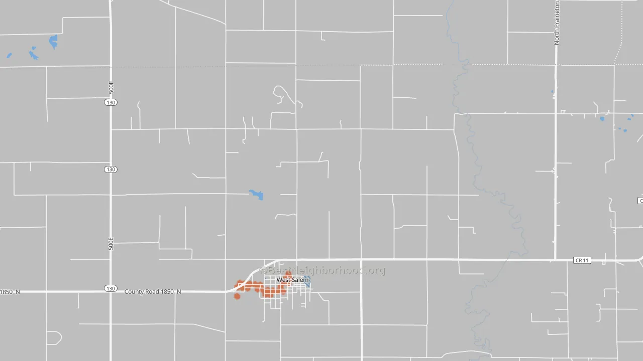 Bike Grade map of Samsville, IL