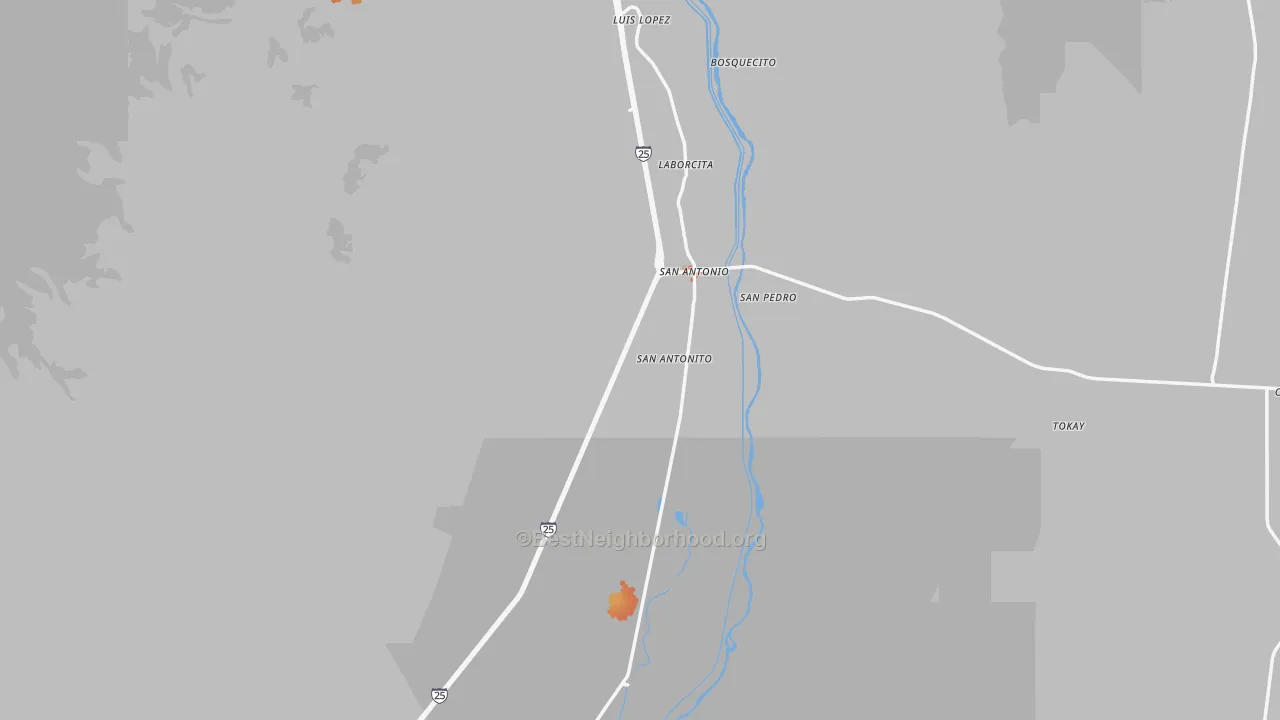 Bike Grade map of San Antonio, NM