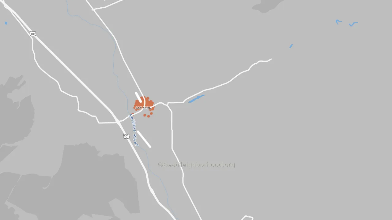 Bike Grade map of San Ardo, CA