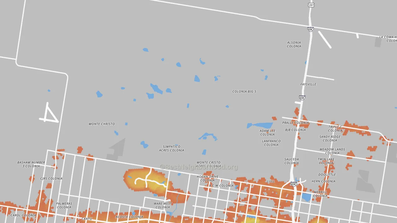 Bike Grade map of San Carlos, TX