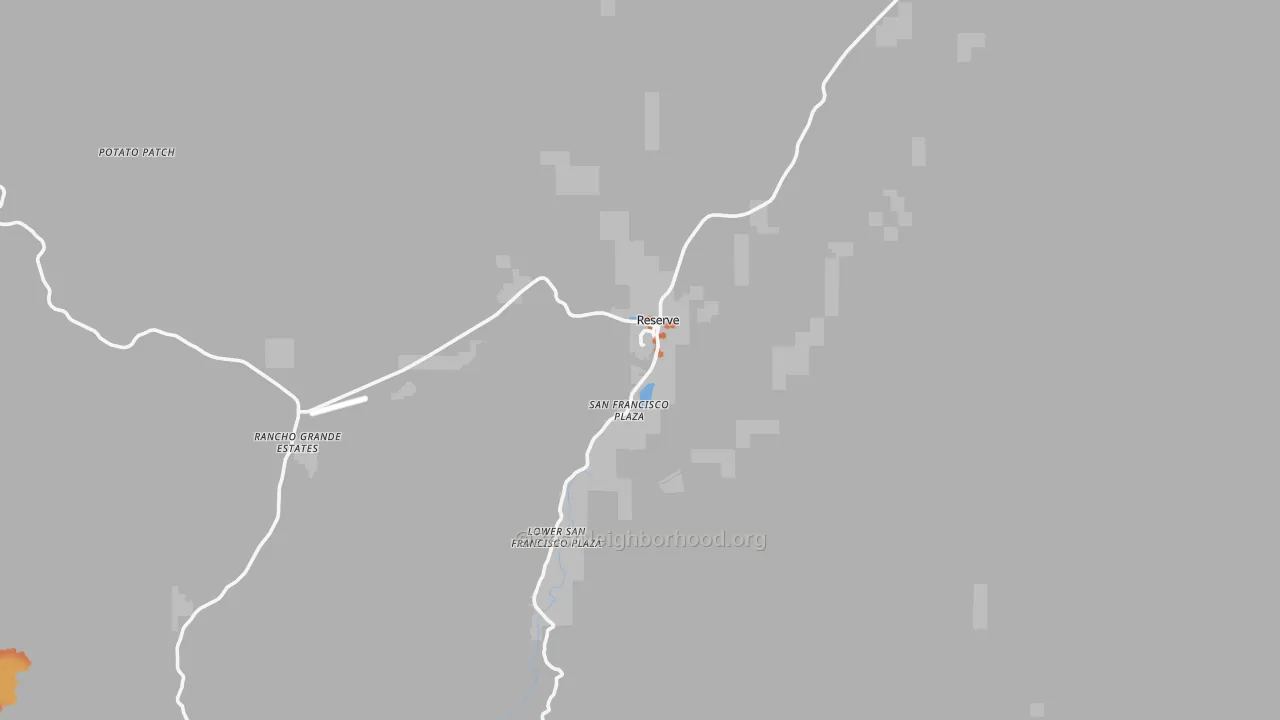 Bike Grade map of San Francisco Plaza, NM