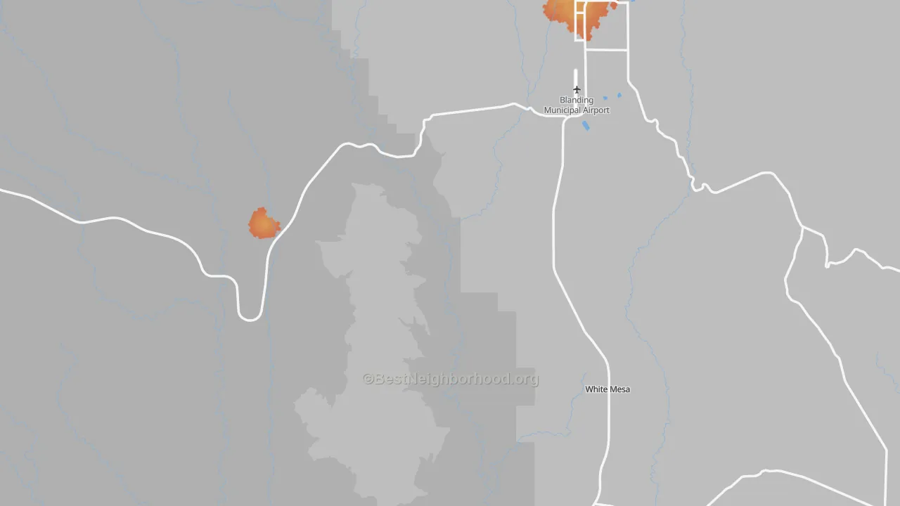 Bike Grade map of San Juan County, UT