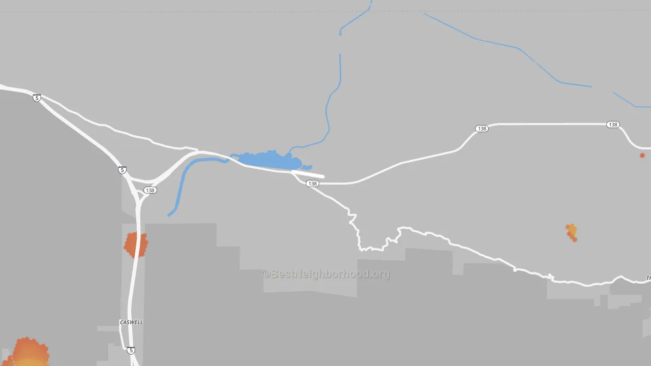 Bike Grade map of Sandberg, CA