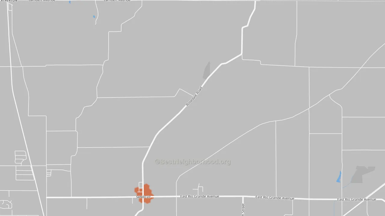 Bike Grade map of Sandcut, IN