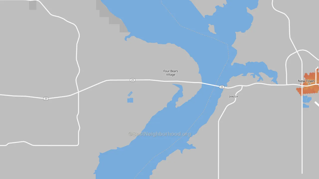 Bike Grade map of Sanish, ND