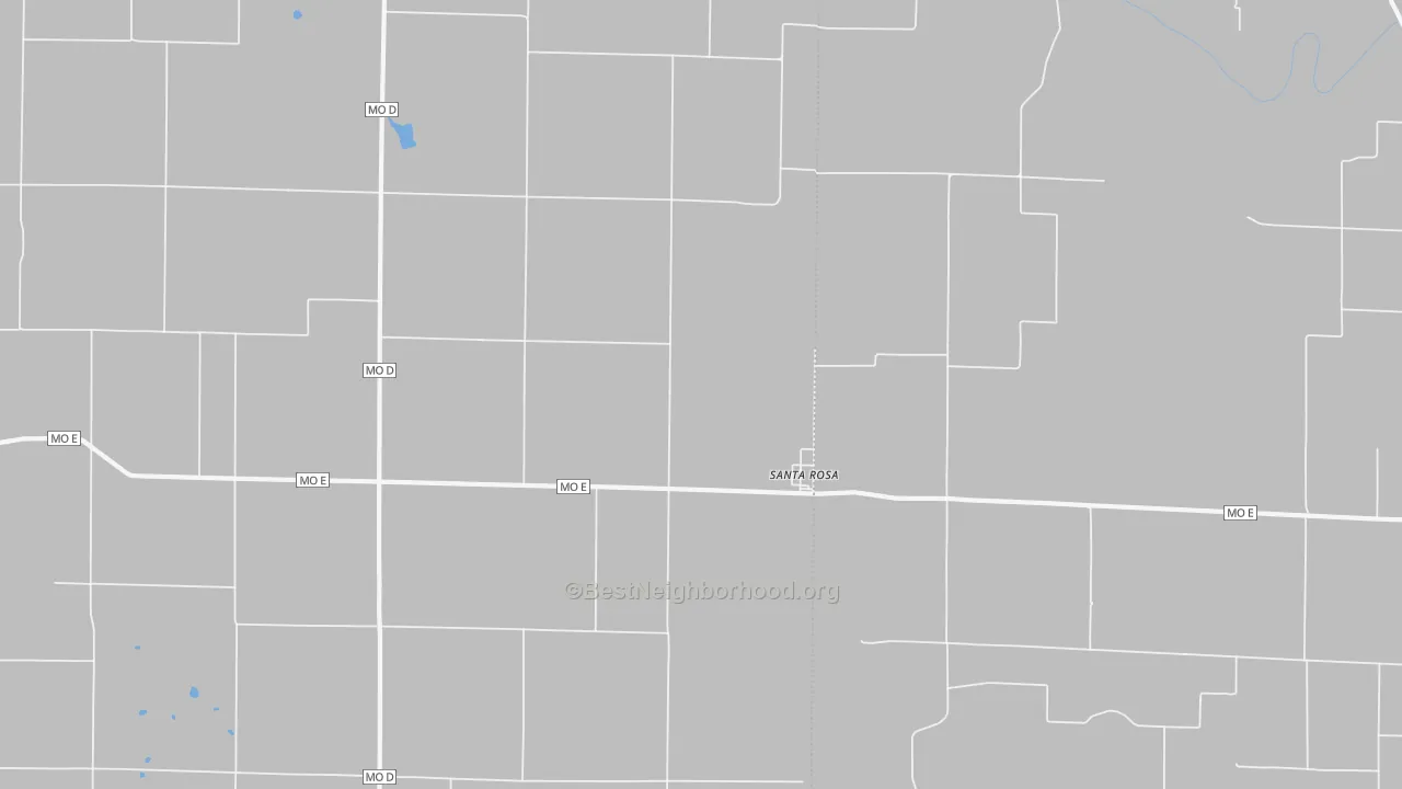 Bike Grade map of Santa Rosa, MO