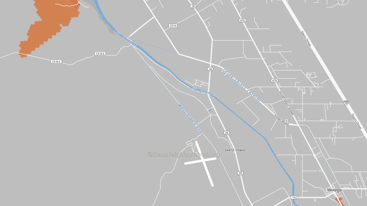 Bike Grade map of Santo Tomas, NM