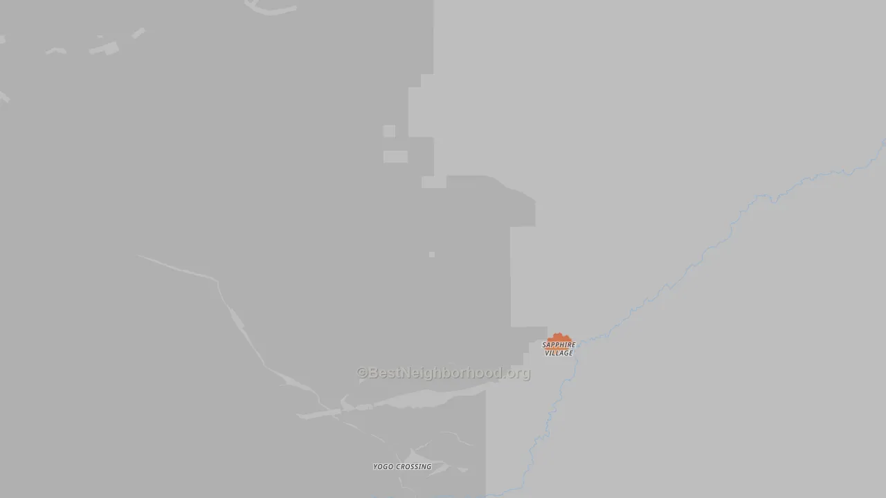 Bike Grade map of Sapphire Village, MT