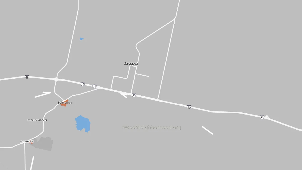 Bike Grade map of Saragosa, TX