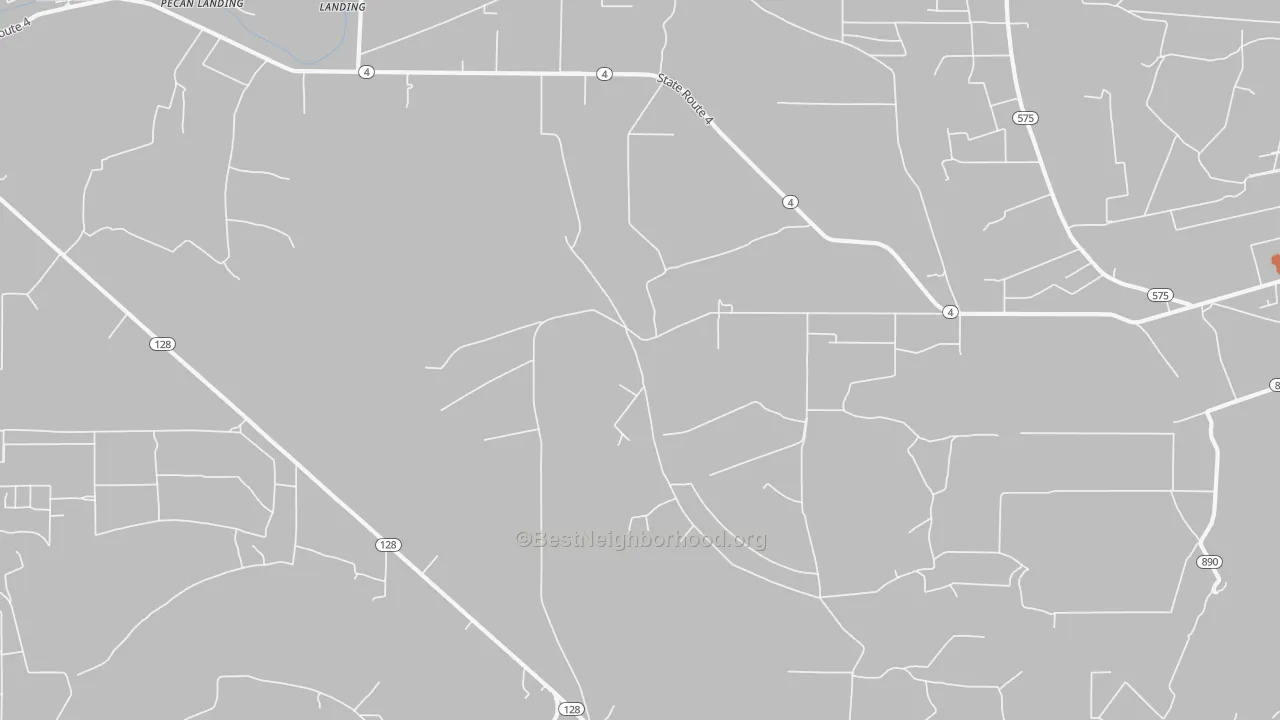 Bike Grade map of Saranac, LA