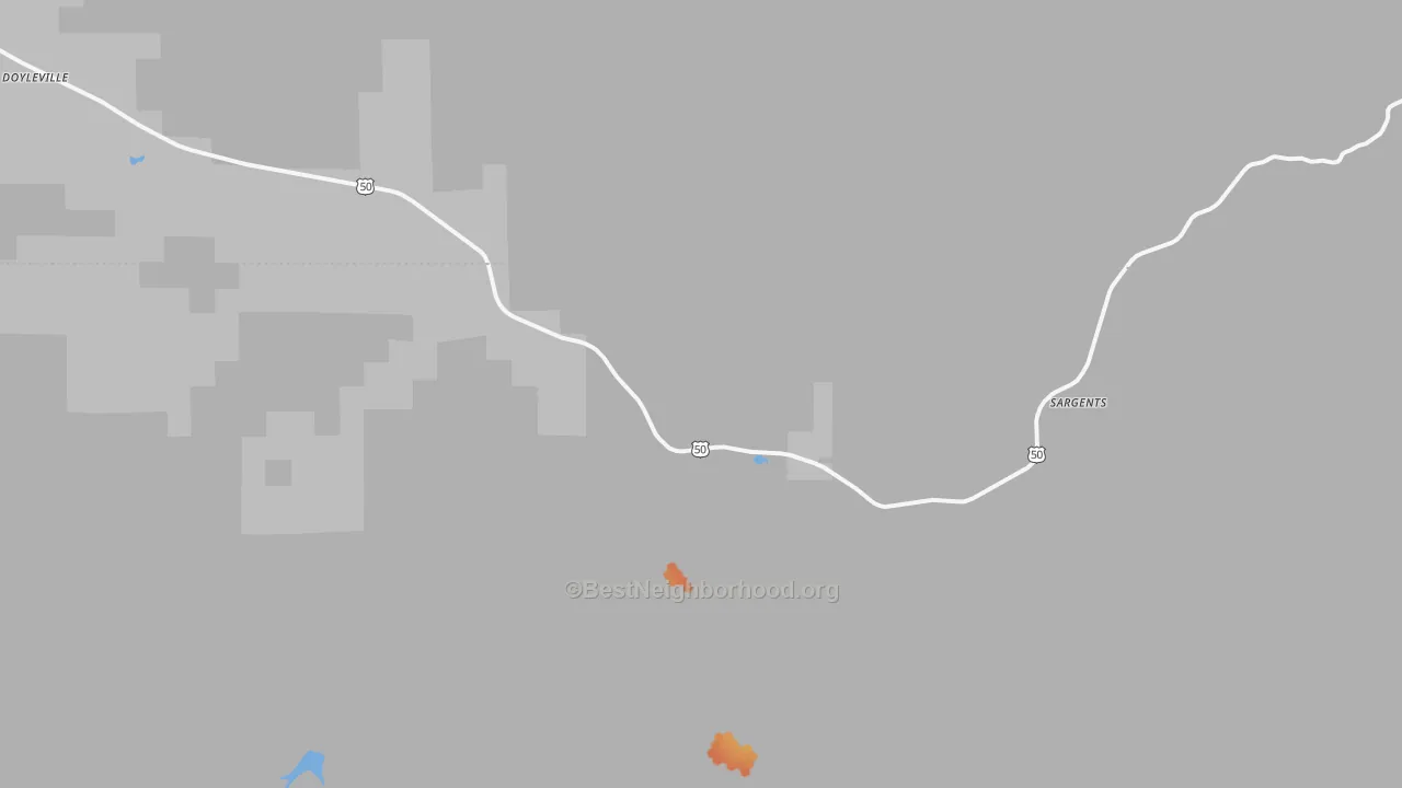Bike Grade map of Sargents, CO