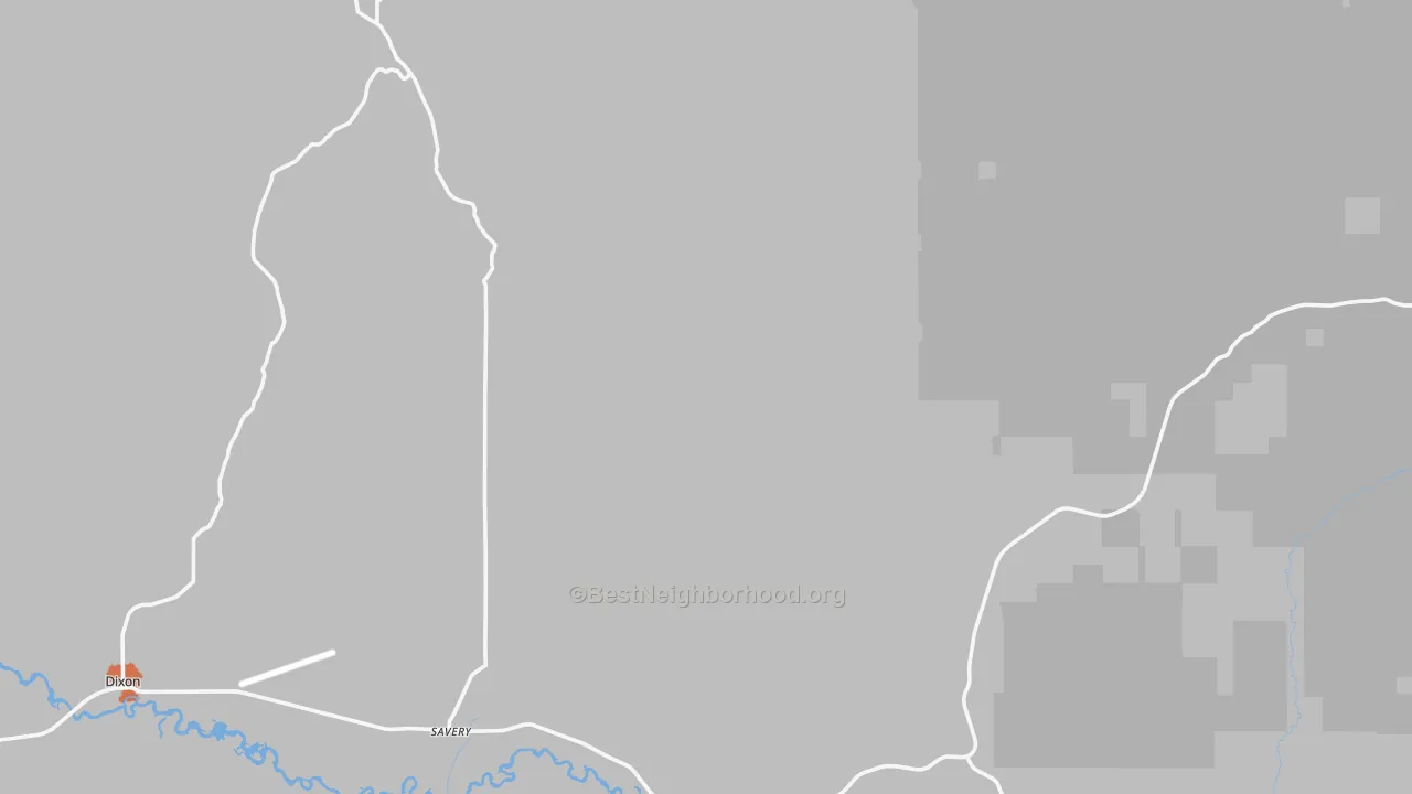 Bike Grade map of Savery, WY
