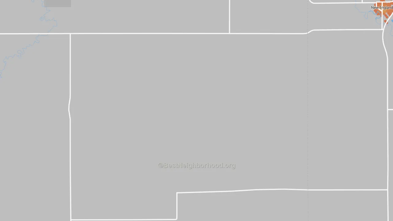 Bike Grade map of Schefield, ND