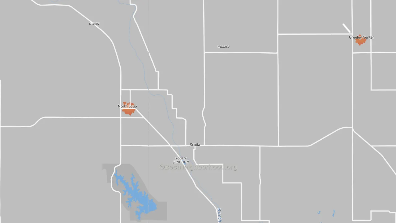Bike Grade map of Scotia, NE