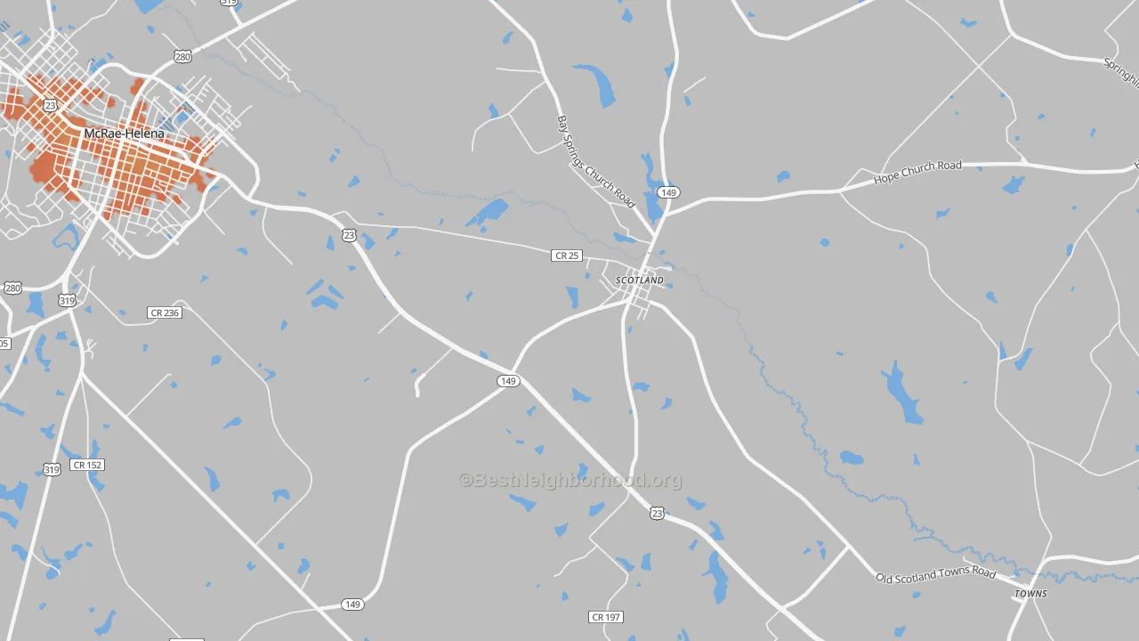 Bike Grade map of Scotland, GA
