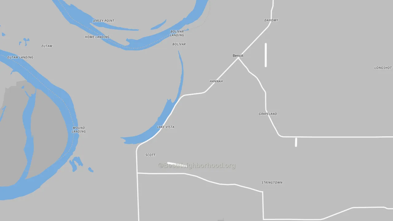 Bike Grade map of Scott, MS