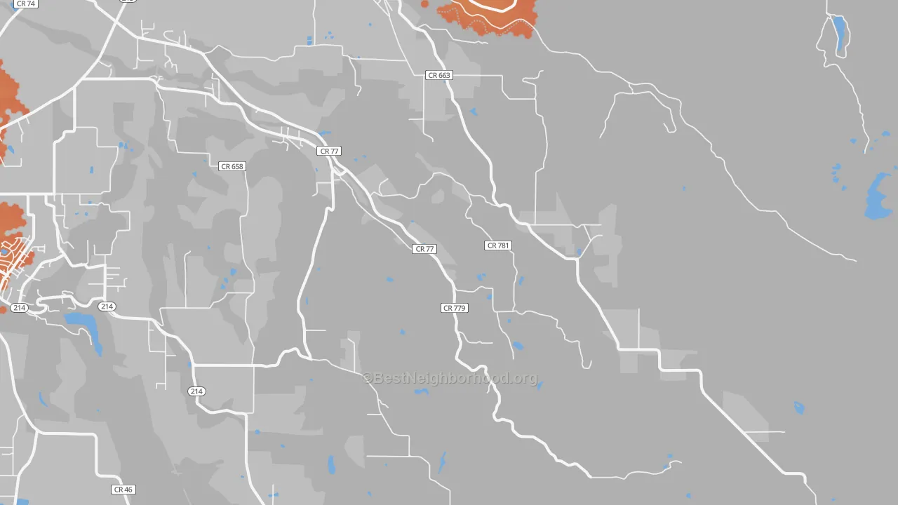 Bike Grade map of Scotts Mills, OR