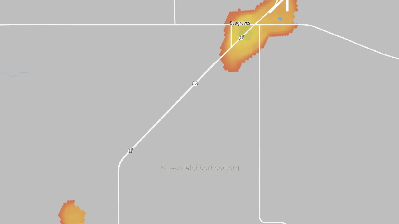 Bike Grade map of Seagraves, TX