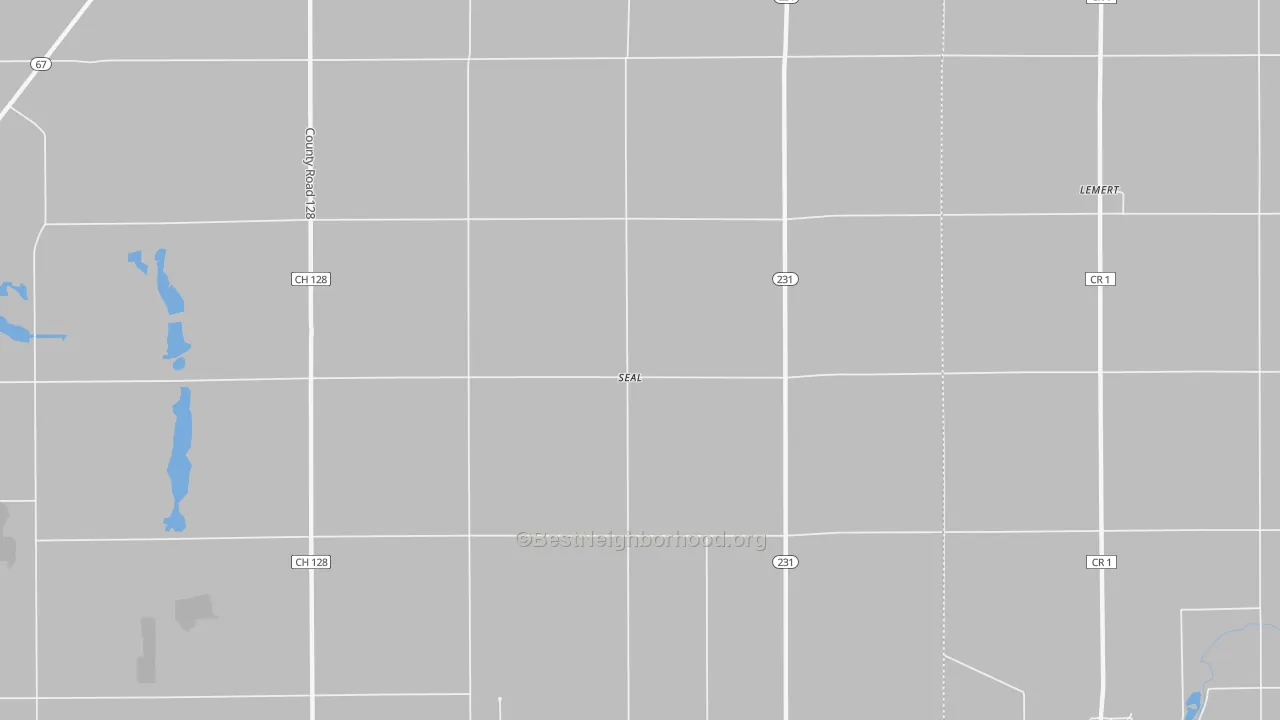 Bike Grade map of Seal, OH