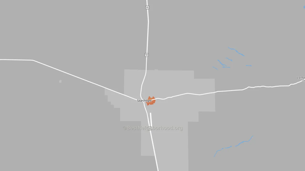 Bike Grade map of Searchlight, NV