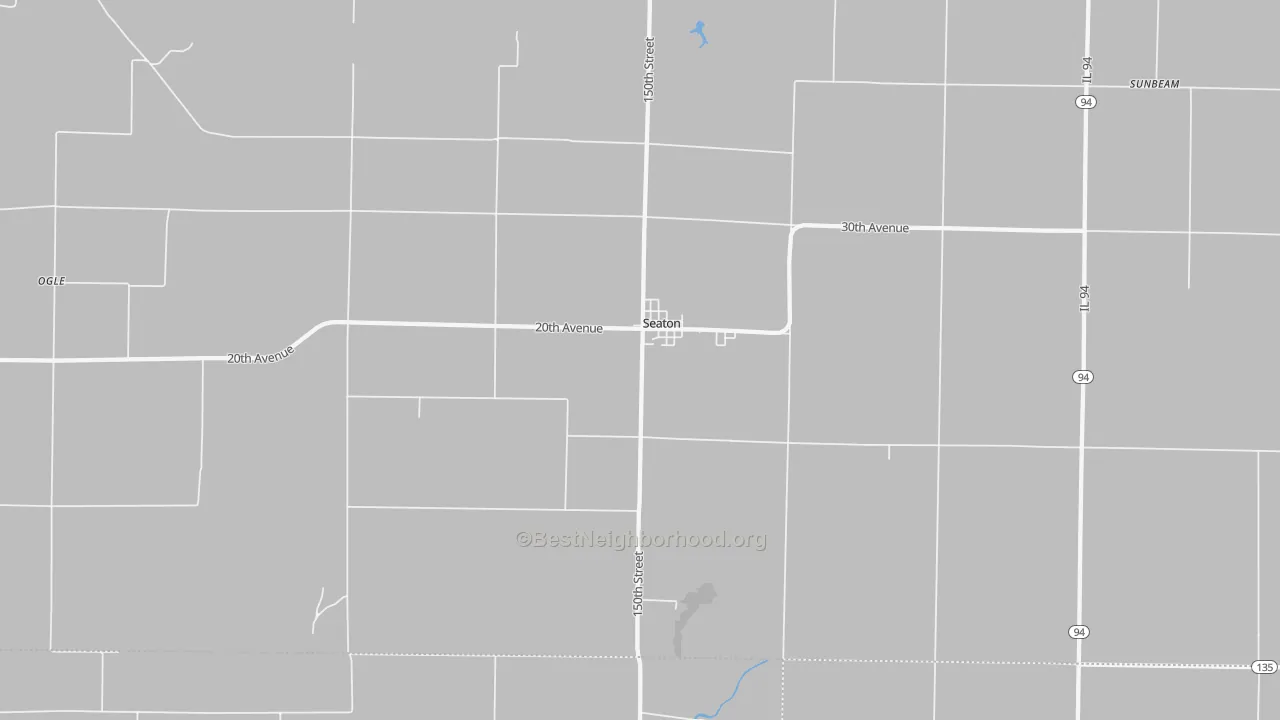 Bike Grade map of Seaton, IL