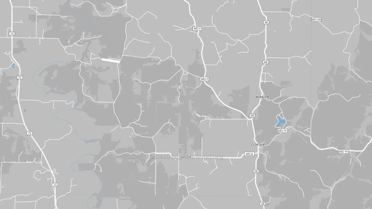 Bike Grade map of Seaton, MO