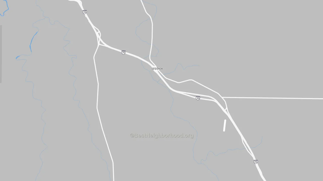 Bike Grade map of Segovia, TX