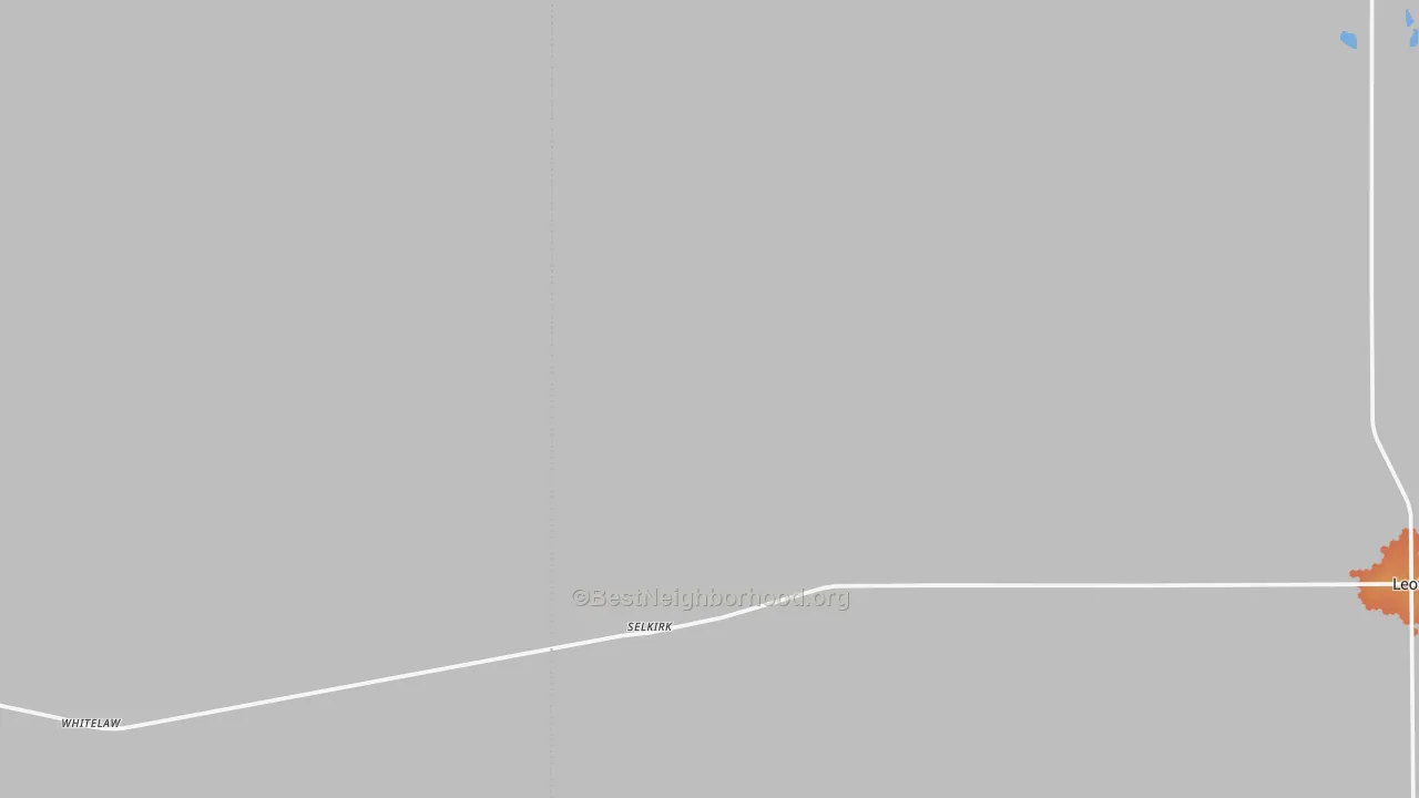 Bike Grade map of Selkirk, KS