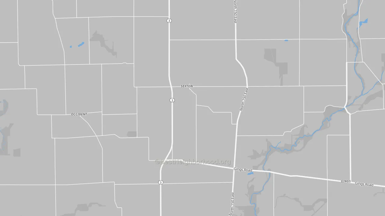 Bike Grade map of Sexton, IN