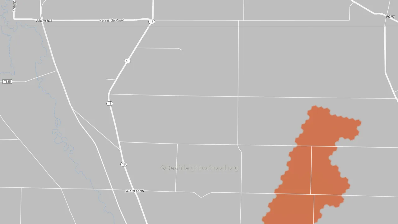 Bike Grade map of Shadeland, PA
