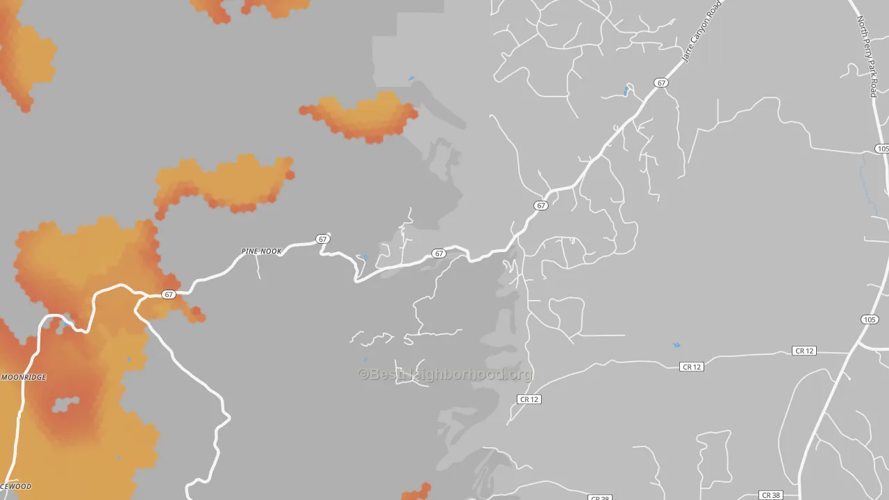 Bike Grade map of Shamballah-Ashrama, CO