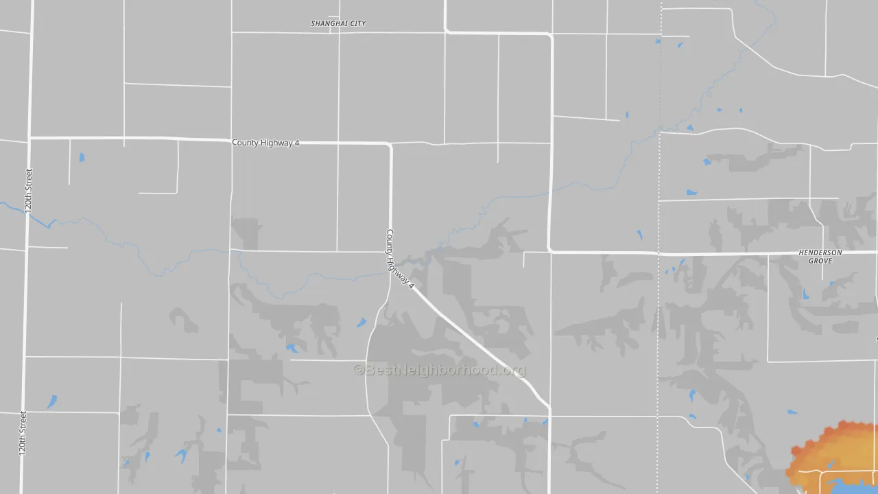 Bike Grade map of Shanghai City, IL