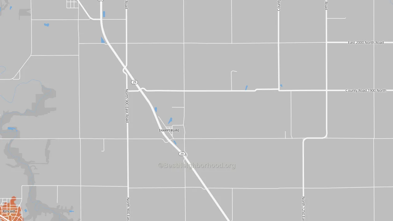 Bike Grade map of Sharpsburg, IL